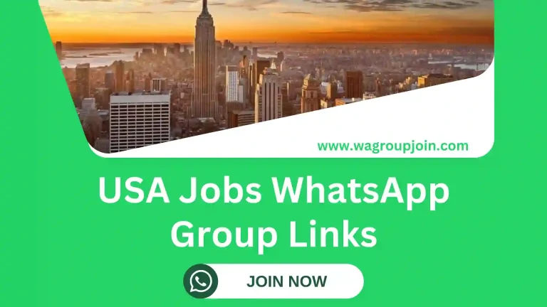 USA Jobs WhatsApp Group Links